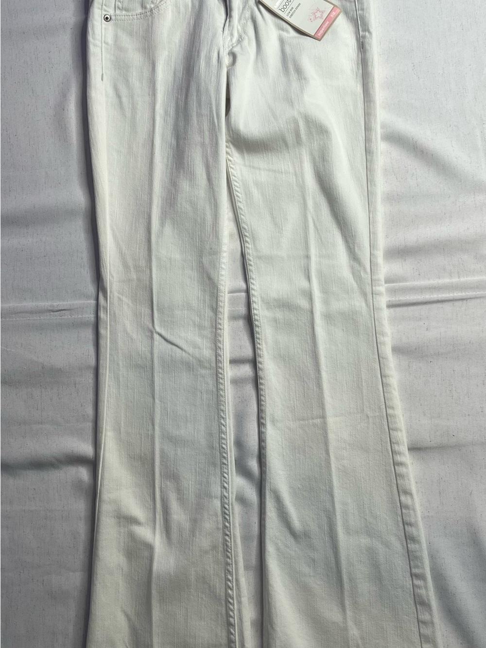 Levi's 518 Girls YOUTH Size M White Bootcut Superlow Denim Jeans